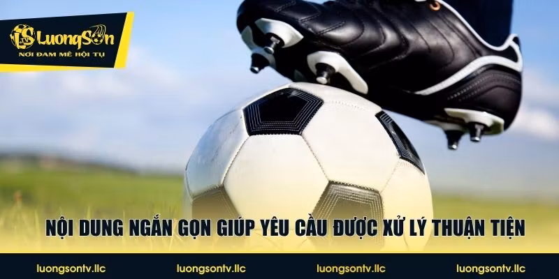 Nội dung ngắn gọn giúp yêu cầu được xử lý thuận tiện